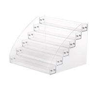 Présentoir à Vernis à Ongles Transparent, Organisateur Multi-niveaux | Plastique Acrylique, Base Stable et Bords Arrondis, pour Salon, Comptoir et Collection Beauté