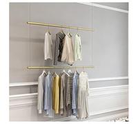 Présentoir à vêtements double couche et support de plafond pour magasins de détail, vitrine commerciale, réglable, 80 cm