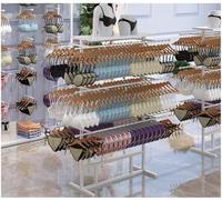 Présentoir à vêtements - Étagère de sol pour soutien-gorge, chaussettes et écharpes - Cintre commercial pour boutique et magasin de détail