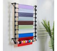 Présentoir à vêtements pour Magasin de vêtements, Organiseur de Rubans de Papier d'emballage pour Fleuriste, présentoir à Foulards Mural, Organiseur de Foulards Suspendu en métal, Support de