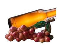 Présentoir à vin en résine avec motif raisin, support élégant pour comptoir de cuisine, résine parfaite pour la maison, les mariages, les fêtes et les réunions de vacances, 20 x 10 x 8 cm