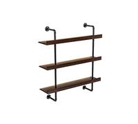 Présentoir à vin Mural en Fer, étagère Murale Industrielle, Porte-gobelets Suspendu en métal de Grande capacité, étagère Flottante, étagères de Bar, Bar à Alcool pour la Maison, Grand présen