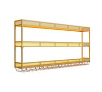 Présentoir à vin Mural en métal Moderne avec lumière LED, étagères d’Exposition pour Bouteilles d’Alcool flottantes, étagère de Rangement pour unité de Bar avec Porte-Verre, pour la Cuisine,