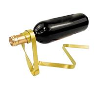 Présentoir à vin | Porte-bouteille de vin flottant en forme de ruban | Organisateur moderne en métal pour salon, centre de divertissement, sous-sol