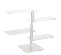Présentoir Acrylique à Quatre Niveaux pour Bijoux et Lunettes de Soleil | Design Élégant et Simple, Acrylique Transparent, Rangement Décoratif, Usage Longue Durée, pour Bijoux et Accessoires
