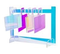 Présentoir Acrylique pour Capsules D'ongles, Panneau Décoratif de | Organisation Rapide des Échantillons, Rangement Portable, Usage Comptoir et Maison, Finition Lisse