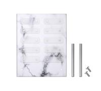 Présentoir Acrylique pour Échantillons D’ongles Marbré, Portable | Tableau Couleurs Gel, Support Inclus, pour Salon et Comptoir, Choix Client, Faux Ongles