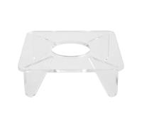 Présentoir Acrylique Transparent pour Ballon de Football, Trou 1,6 Pouces | Base Lestée aux Bords Polis, Construction sans Cadre, Vue Claire, pour Vitrines et Trophées