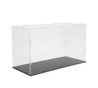 Présentoir acrylique transparent pour casquette de baseball noir 20x35x15 | Vitrine à 360°, base noire minimaliste, pour souvenirs signés, légère et facile à nettoyer