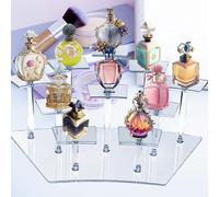 Présentoir Acrylique Transparent, Vitrine pour Collection à Plusieurs Niveaux, Presentoir a Gateau Pour Figures, Cupcake, Parfum, Dessert, Pour l'Organisation, 15.5*17.5*29.5cm (transparentes)