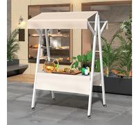 Présentoir alimentaire portable - Chariot en métal pour entreprise, stand de marché pour foires et événements, idéal pour vendre des collations et des bonbons