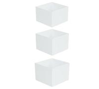 Presentoir Aperitif Buffet Cube, Support Gateau 3x Boîtes Acryliques pour Les Supports D'affichage Alimentaire Avec Un Fond Creux pour Les Récipients de Table, Dessert, Bijoux, Figurines, 6 7 8 Pouces