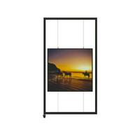 Présentoir artistique mobile pour peinture chevalet pour mariages, marketing, panneau de signalisation, étagère publicitaire pour affiches et photos 80 x 180 cm