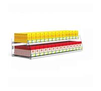 Présentoir automatique à deux niveaux for boîtes d'allumettes de cigarettes, support poussoir en acrylique transparent for la vente au détail(Style9)