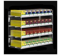 Présentoir automatique de cigarettes pour magasin de détail, plateau de pousse-tabac, support mural/de bureau, 4 couches, 8 colonnes, nization efficace des cigarettes pour les magasins