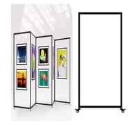 Présentoir Autonome Pour Expositions D'art, Mobile Support Publicitaire En Aluminium, Support Pliable Et Portable, Pour Galerie D'art, Salon D'artisanat(1pc,120x250(47.2x98.4in))