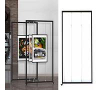 Présentoir Autonome Pour Expositions D'art, Support Pliable Et Portable, Chevalet Peinture Et Mariage, Panneau De Publicité, Pour Mariage, Affiches, Expositions(3pcs,100x250cm/39.4x98.4in)