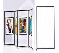 Présentoir Autonome Pour Expositions D'art, Support Portable Pour Affiche De Calligraphie, Panneau D'affichage Marketing Mobile, Support D'exposition De Peintures(1pcs,120x250cm/47.2x98.4in)