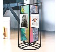 Présentoir Autonome Pour Expositions D'art, Support Publicitaire Avec Crochet Réglable Et Câble Métallique, Panneau D'affichage, Pour Galeries Et Expositions(100x200cm/39.4x78.7in)