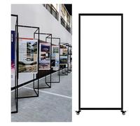 Présentoir Autonome Pour Expositions D'art, Support Publicitaire En Aluminium, Pour Galerie Et Publicité, D'exposition Multi-plis Avec Crochet Réglable(5pcs,120x250(47.2x98.4in))
