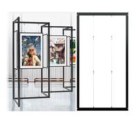 Présentoir Autonome Pour Expositions D'art, Support Publicitaire En Aluminium, Support Pliable Et Portable, Pour Calligraphie, Peinture Et Photographie(5pcs,100x200(39.4x78.7in))