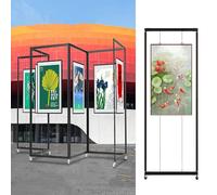 Présentoir Autonome Pour Expositions D'art, Tableau Publicitaire En Aluminium, Support Portable Pour Affiche De Calligraphie, Pour Mariage, Affiches, Expositions(1pcs,100x200cm/39.4x78.7in)