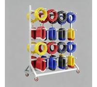 Présentoir autoportant pour bobines de câble, grand support de rangement mobile en acier pour cordons d'alimentation, présentoir pour enrouleurs de câbles, rallonges(B,2-Tier 120x90x150cm)
