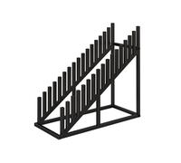 Présentoir autoportant pour carrelage de sol, support durable pour échantillons de matériaux de construction, idéal pour les halls d'exposition et les foires commerciales