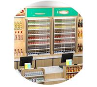 Présentoir avec verrous de sécurité, Armoire multifonctionnelle pour Chewing-Gum, boîtes d'allumettes et briquets - Durable, élégant, 45 x 38,5 x 17,3 cm (Noir)