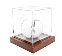 Présentoir Baseball - 4 inch Acrylique Boîte Collectible | Support Caisse Ombres pour Balle Signée Objet Sportif Protège Expose Décore Chambre Appartement Collectionneur Cadeau