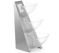 Présentoir buffet pour sucrier et crème à café, acier, 3 x 1 L - Hendi 428245