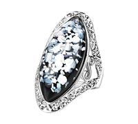 Présentoir Choses Anneaux Bagues Femme Bague Illu- Bague Cadeau Bagues Sculptées Baguier Nez Bijoux (Blue, 7)