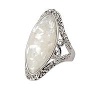 Présentoir Choses Anneaux Bagues Femme Bague Illu- Bague Cadeau Bagues Sculptées Baguier Nez Bijoux (White, 10)