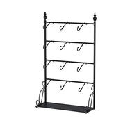 Présentoir commercial à 4 niveaux multifonction pour chaussons, BHS, shorts, chaussettes, sous-vêtements (noir, 100 x 40 x 160 cm)