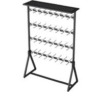 Présentoir commercial à 4 niveaux pour magasins de vêtements - Grande capacité pour chaussures, sous-vêtements, soutien-gorge, chaussettes - Optimisez l'espace de stockage