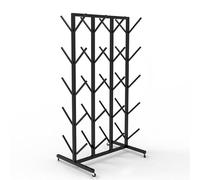 Présentoir commercial pour accrocher du matériel de boxe, organisateur de fitness multifonction avec crochets double face, solution d'économie d'espace pour les salles de sport