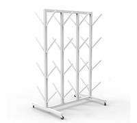 Présentoir commercial pour accrocher du matériel de boxe, organisateur de fitness multifonction avec crochets double face, solution d'économie d'espace pour les salles de sport