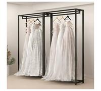 Présentoir Commercial Sur Pied Pour Robes De Mariée, Portants À Vêtements Métalliques Robustes, Présentoirs De Boutique Pour Vêtements, Pour Suspendre Des Robes Longues(Black-A,120x40x220 cm)