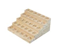 Présentoir compact en bois pour huiles essentielles, 5 niveaux, 30 emplacements, organiseur de vernis à ongles pour chambre à coucher, salon