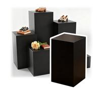 Présentoir Cube Pour Boutique De Robes De Mariée, Socle Pour Mannequin Ou Sculpture, Présentoir De Collection, Support Marketing En Forme De Cube, Plateforme Surélevée(Zwart,40x40x80cm/16x16x31in)