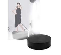 Présentoir cylindrique noir sur pied pour robes de mariée et figurines, base de 80 x 15 cm pour sacs, chaussures, produits alimentaires, cosmétiques, décoration de dressing - Solution d'expo