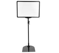 Présentoir D’affiches sur Pied A4 Réglable en Plastique Noir | Support de Panneau D’affichage, Stabilité Autonome, Visibilité Renforcée, pour Menus et Inserts en Exposition