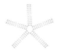 Présentoir D’ongles Transparent 120 Pièces en Plastique, Plateau | Comparaison de Couleurs, Base Plate Stable, Forme Goutte Décorative, Usage Salon de Manucure