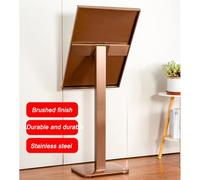 Présentoir D'affichage Sur Pied, Présentoir D'affichage Portable Et Robuste Pour L'extérieur, Présentoir Publicitaire Pour Panneaux De Trottoir, Pour Magasin, Librairie, École(Gold-B,40x32x114 cm)