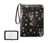 Présentoir d'album de cartes avec pochettes amovibles double face pour jeu, collection de cartes de baseball, simple ligne Art of Fox Father S Day