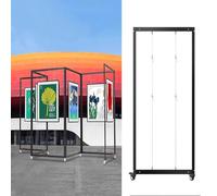 Présentoir d'art pliable pour calligraphie, peinture, chevalet et signalisation de mariage Support autoportant pour affiches et photos (1 pièce, 80 x 180 cm)