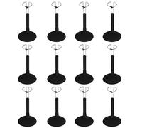 Présentoir De 12 Figurines D'action Noires, 1/6