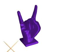 Présentoir de baguettes | Support de créatif, support d'affichage à main de roche, décoration de chambre, support amusant en résine pour baguettes de tambour, décoration, violet, Refer to