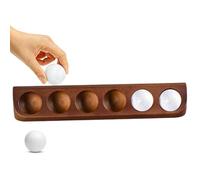 Présentoir de balle de golf en bois de hêtre, 6 supports élégants, 6 trous, décoratif pour bureau, salon, chambre à coucher, accessoire original pour les collectionneurs de golf et les passions