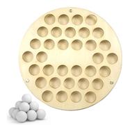 Présentoir de balles de golf en bois - Support rond à 34 trous - Planche de support de balle rustique - Unité murale - Organiseur de trophée de sport - Support de rangement pour collection